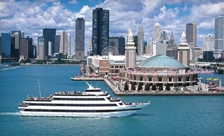 $55 for Dinner Cruise from the Mystic Blue and Spirit of Chicago Cruises at Navy Pier (Up to $115.46 Value) - Primary Image