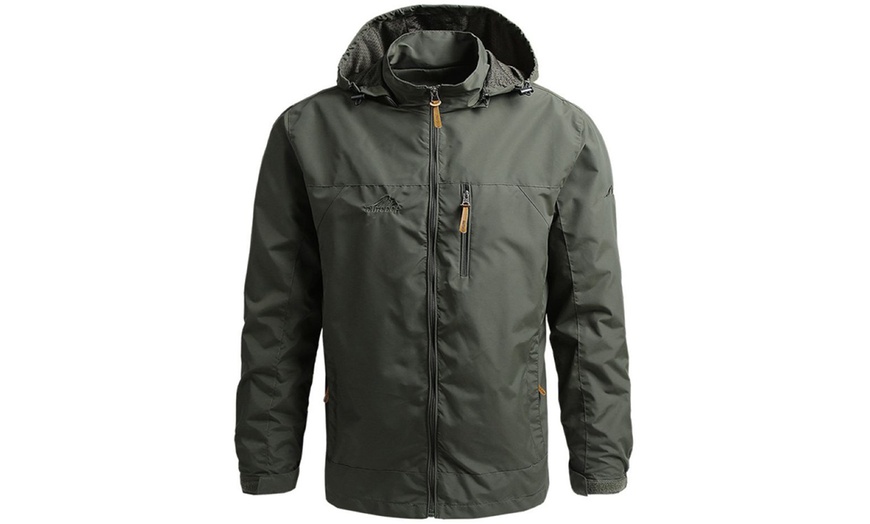 Image 4: Outdoor Hiking Windproof Men's Sports Jacket 
