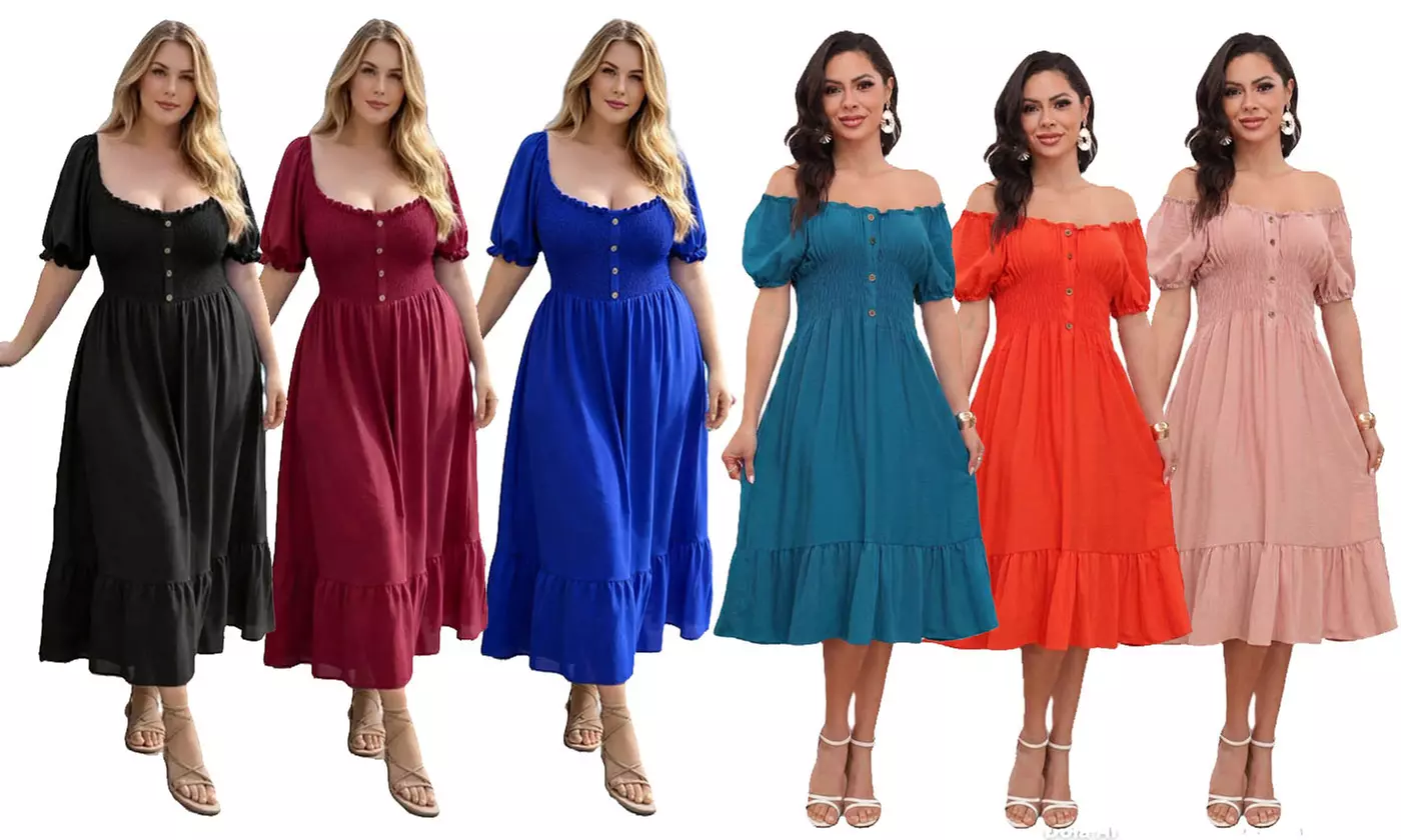 groupon maxi dress Women's Maxi Dress with Pockets