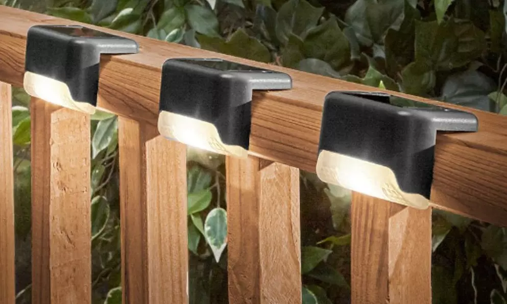 8-Pack Solar LED Deck & Step Lights