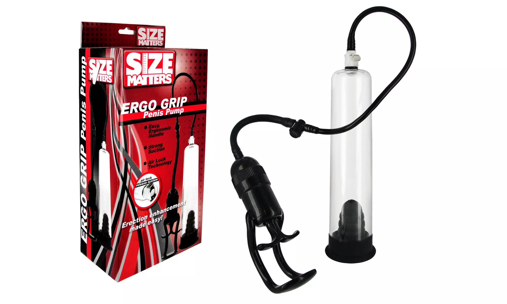 Size Matters Ergo Grip Penis Pump - Primary Image