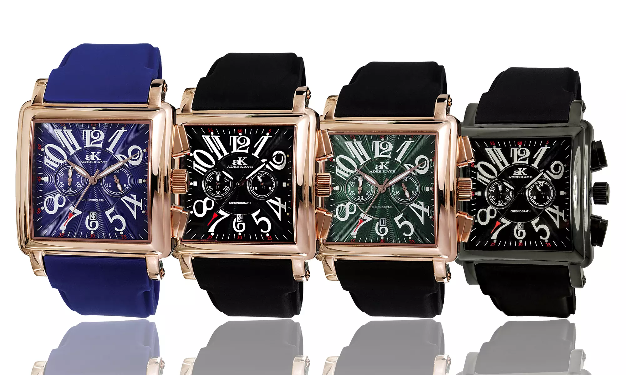 Adee Kaye 24-Hour Military Conversion Square Watch - Primary Image