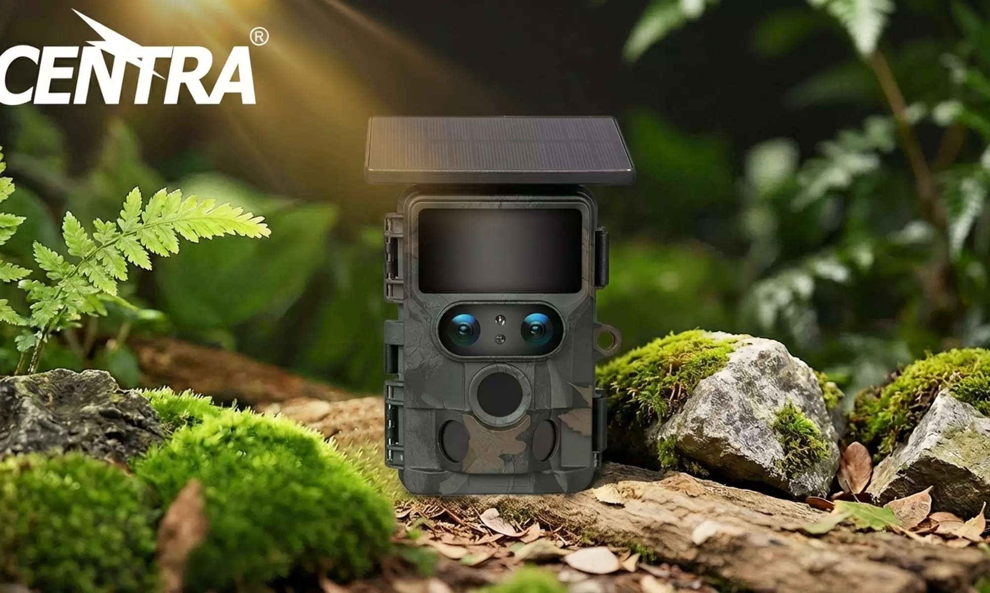 Centra High-Performance Solar Powered 4K Wildlife Trail Cameras