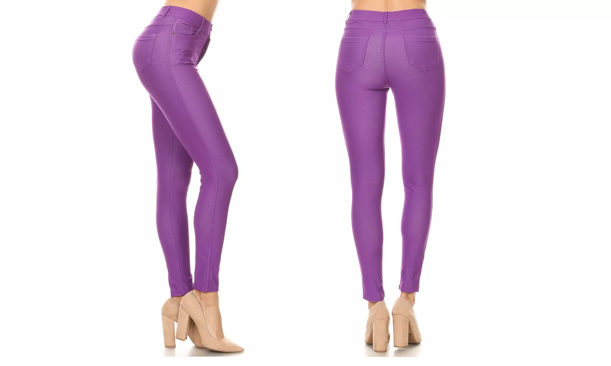  Women's Knit Jean Jeggings S-3X. Also Plus Skinny Pull On Pants