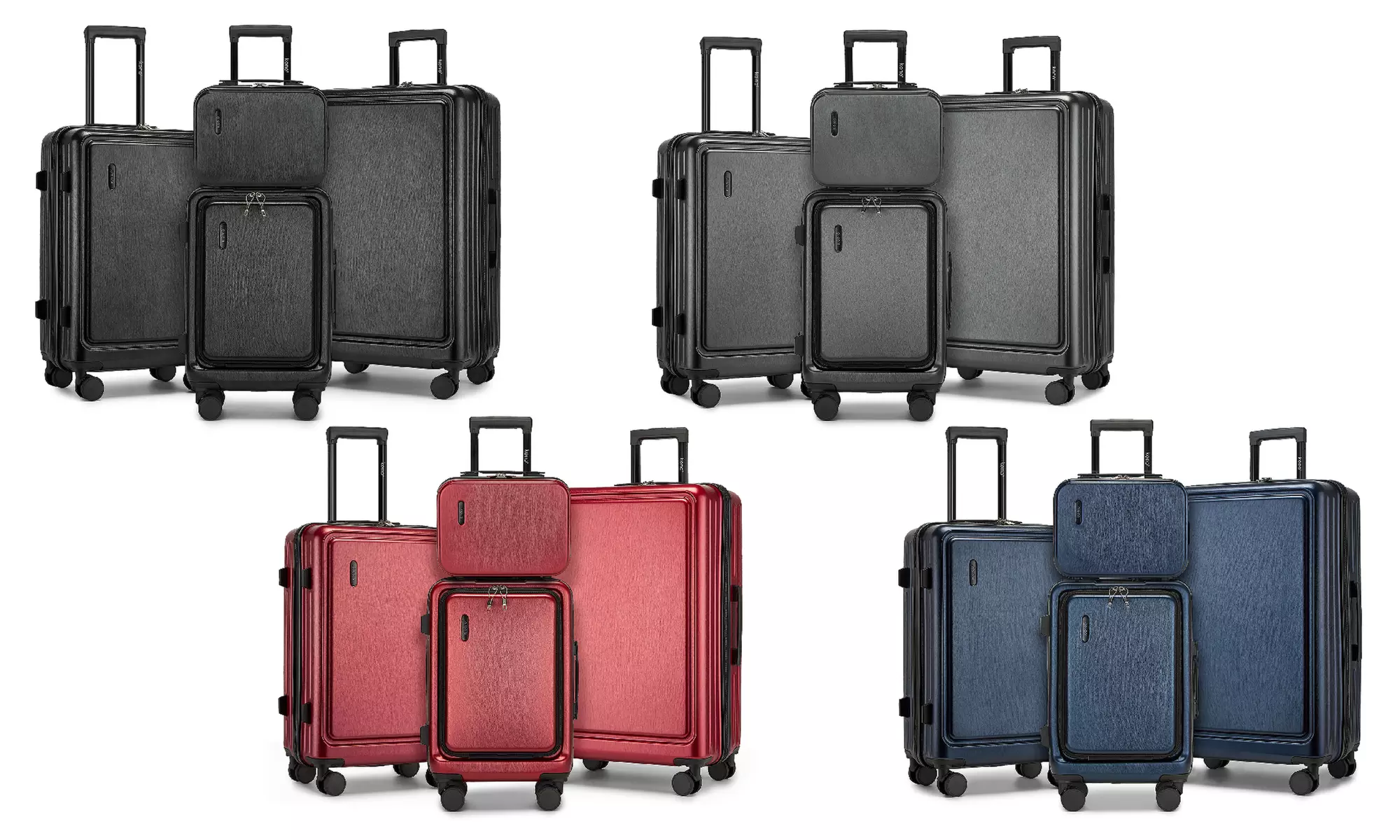 KONO Hardshell Luggage Set with TSA Lock and 360° Spinner Wheels