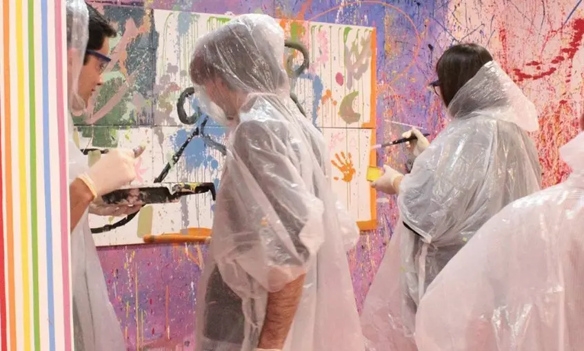 Sesión de pintura "Salpicarte" para 1 o 2 personas junto a Atocha