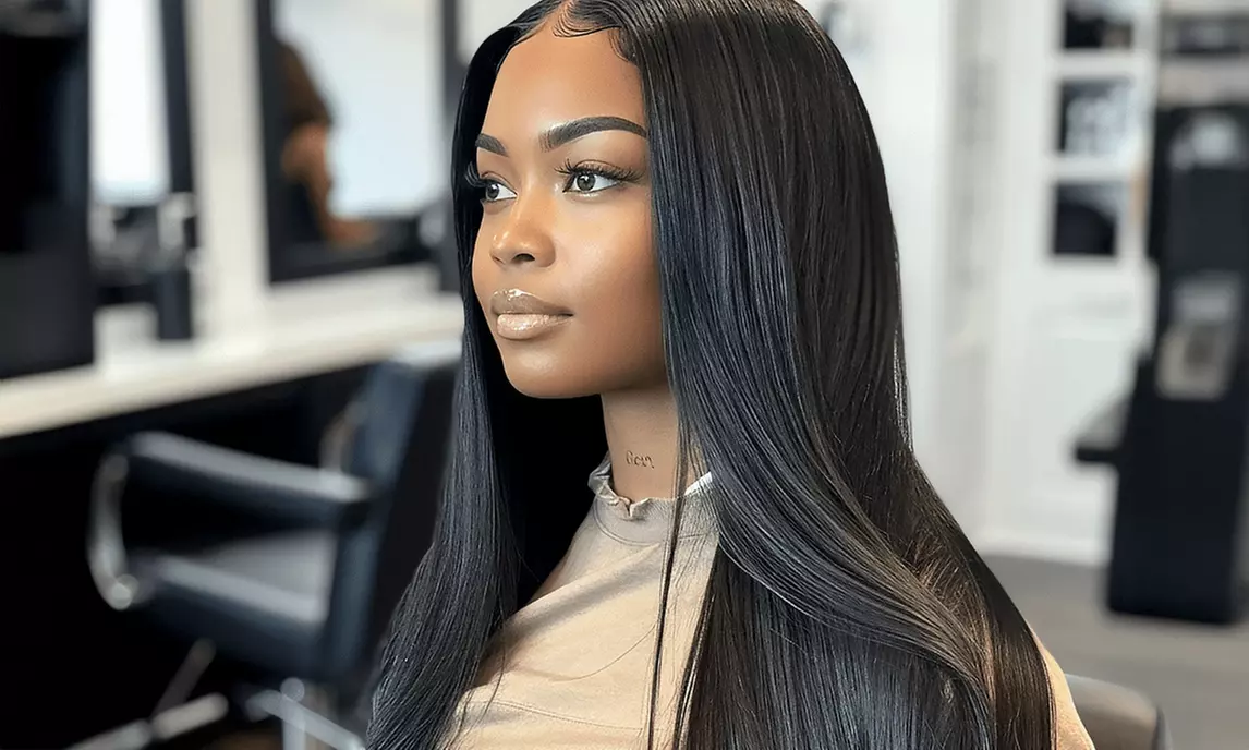 Get a Flipover or Bob Quick Weave for a Stylish, Protective Look Up to 55% Off at Crowned & Framed Hair Studio - Primary Image