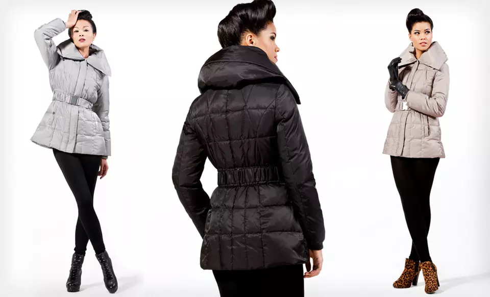 $58 for Kenneth Cole Women’s Down-Fill Satin Jacket ($245 List Price). 15 Options Available. Free Shipping and Returns. - Second Medium