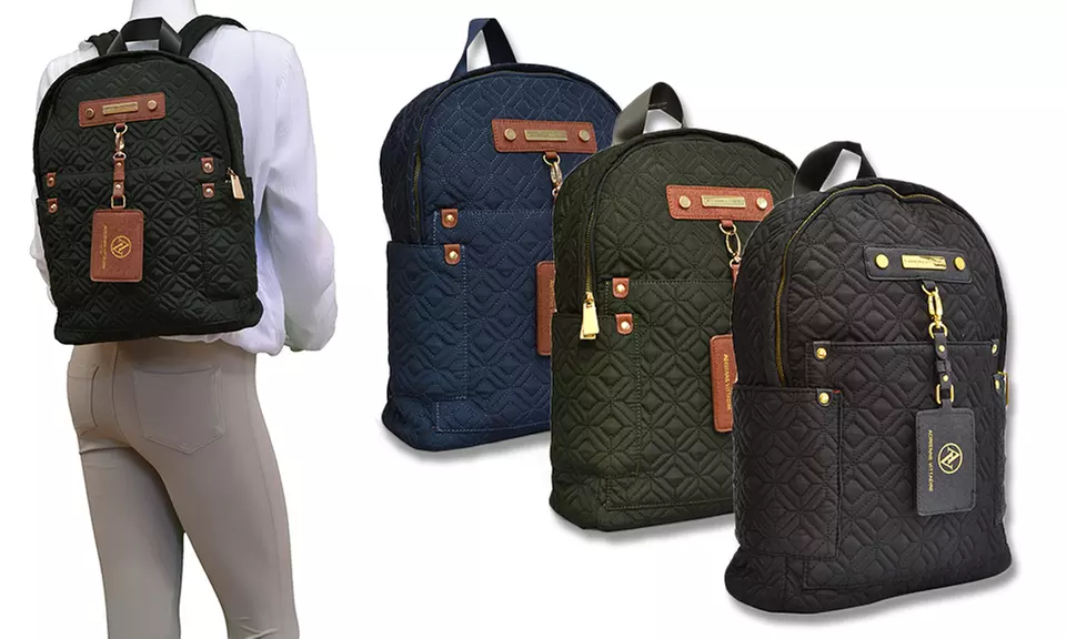 Adrienne Vittadini Quilted Nylon Backpack - Primary Image