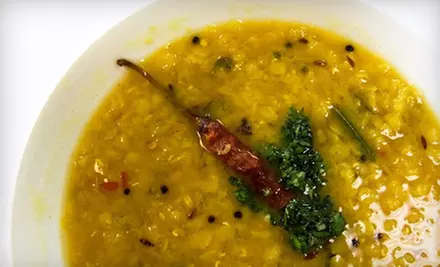 Indian Fare with Papadums, Naan, and Lentil Soup for One or Two at Tandoori Sizzle (Up to 56% Off) - Primary Image