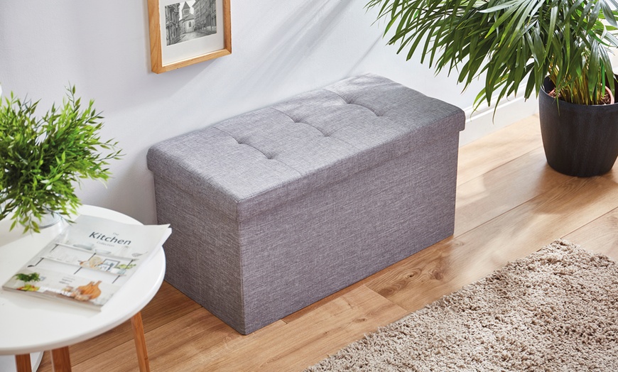 Image 24: Foldable Ottoman Storage Box