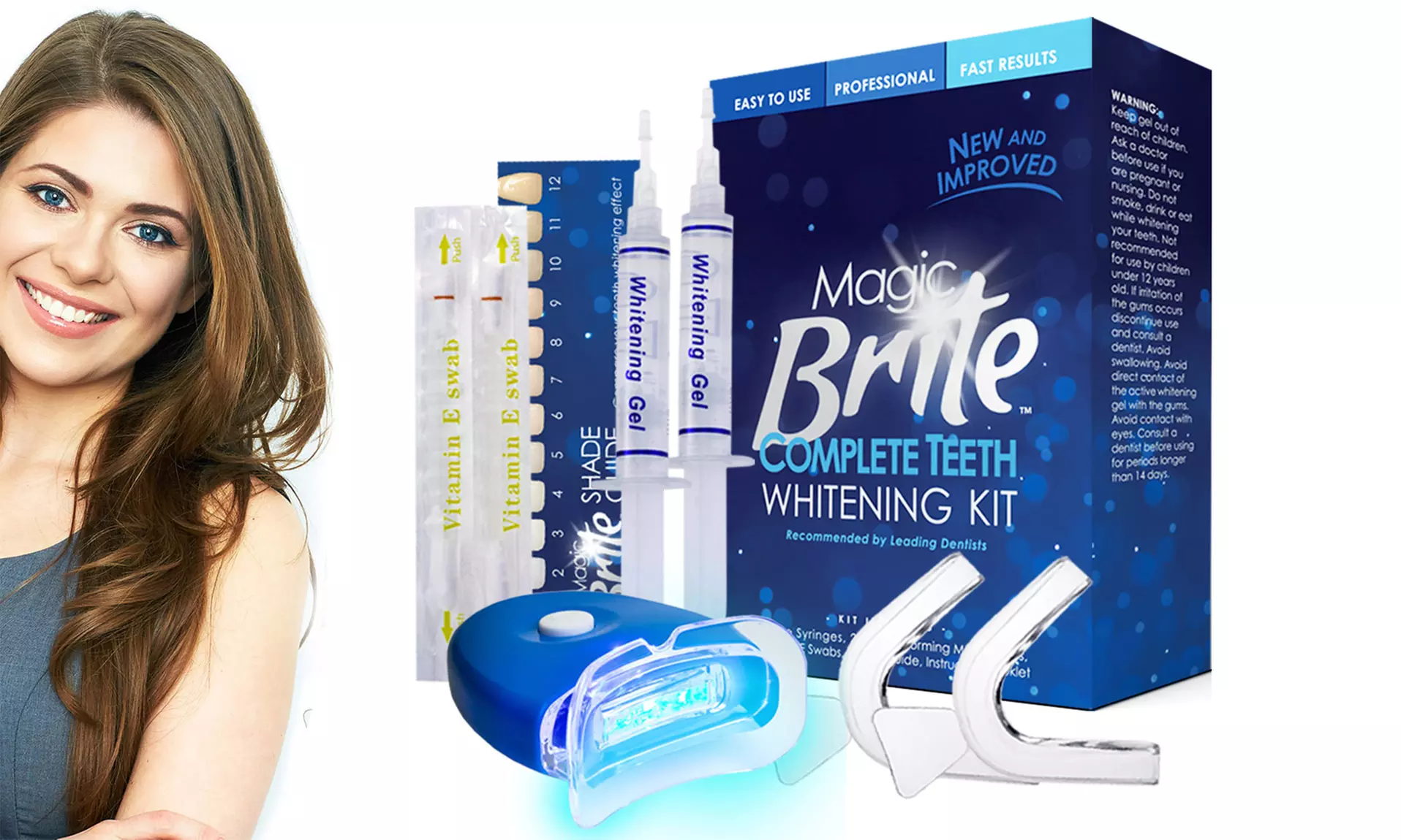 MagicBrite At-Home Teeth Whitening Kit (11-Piece) - Primary Image