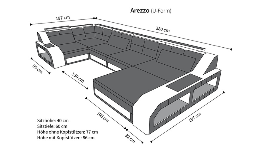 Image 4: Luxus-Designersofa aus Leder