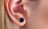 Paris Jewelry 14k White Gold 1 cttw Round Black Diamond Stud Earrings