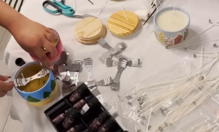Image 5: Candle Making Class for One, Two, or Four 