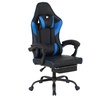 Image 4: Silla gaming ergonómica negra con función de masaje