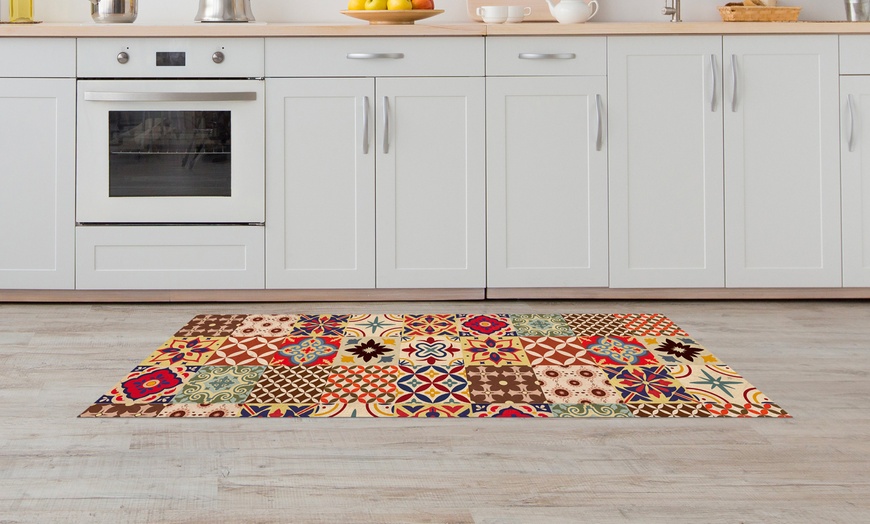 Image 24: Non-Slip Kitchen Runner Rug with Digital Print 