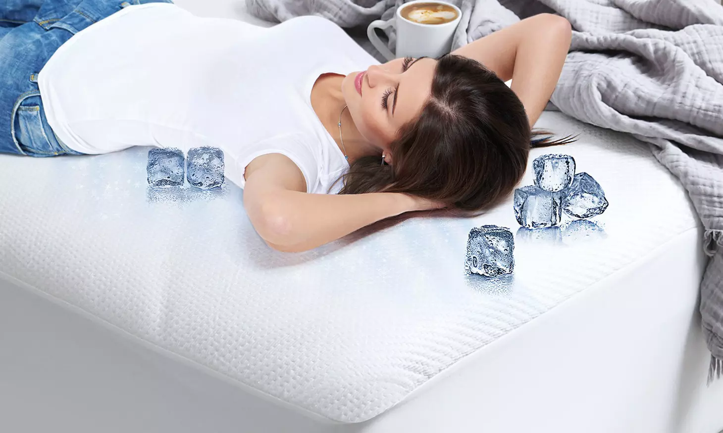 Nestl Cooling Mattress Protector, Waterproof Extra Deep Mattress Cover