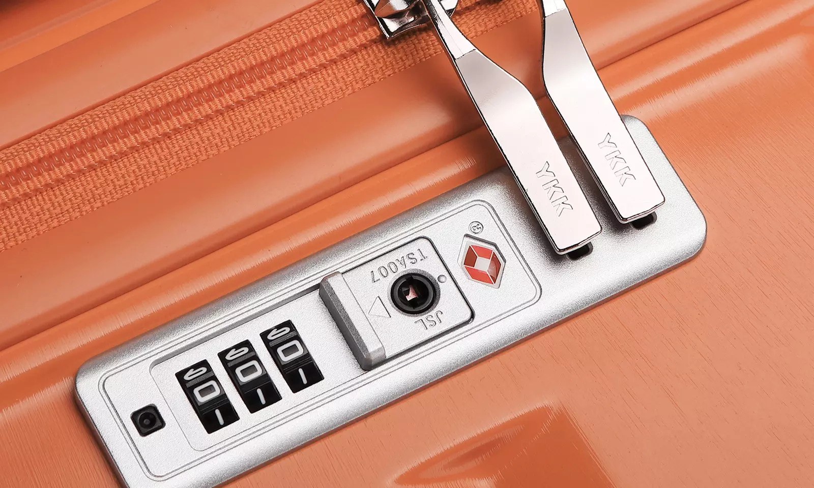 Ensemble de 4 valises oranges