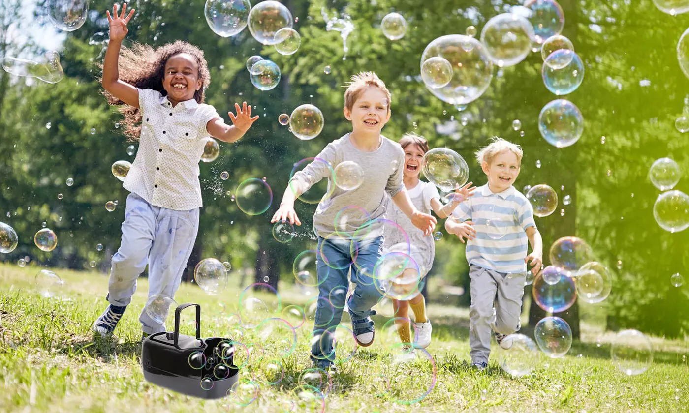 iMounTEK Automatic Bubble Maker with Two Speeds - 3000-4000 Bubbles Per Minute