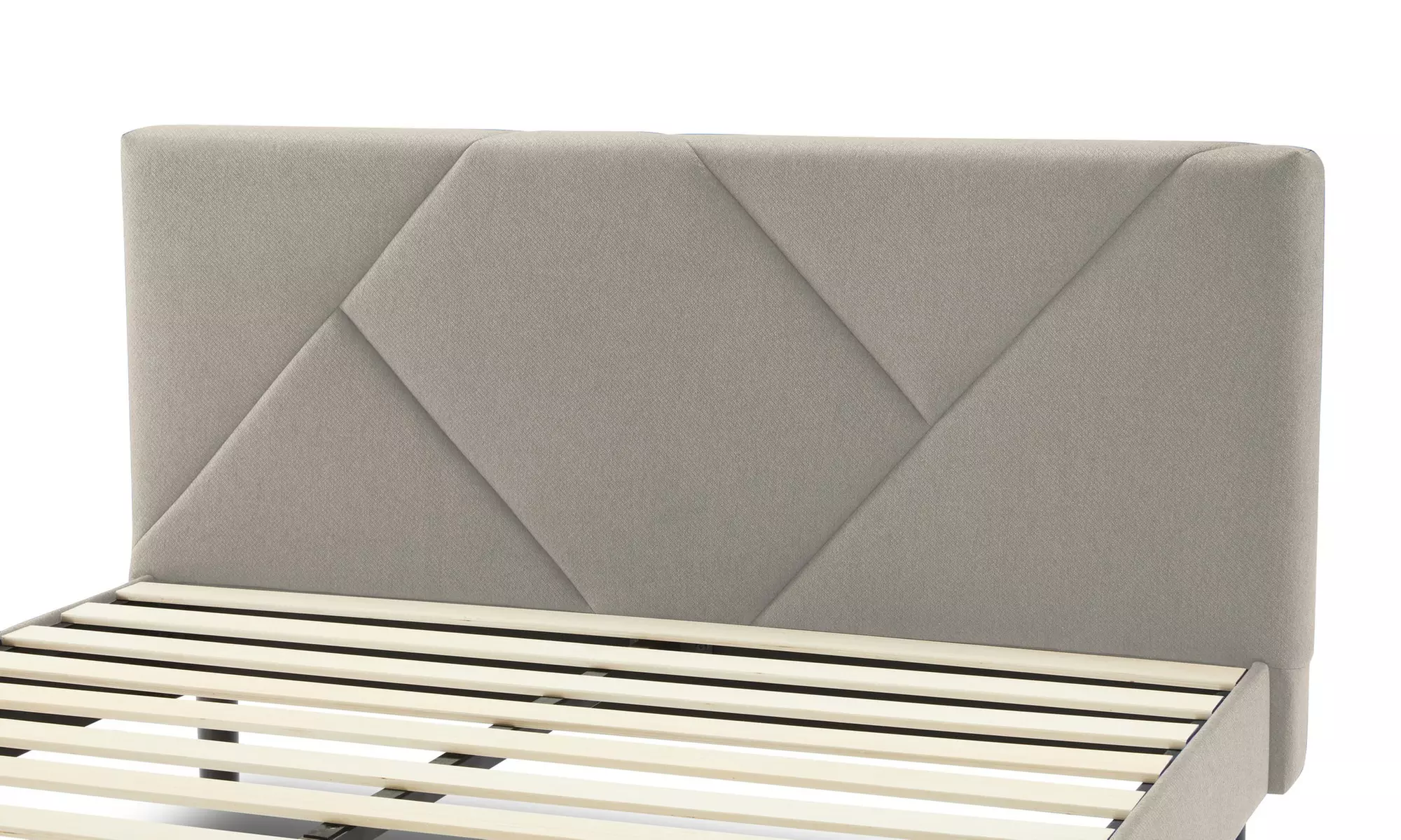 Lit design rembourré "Ric" avec rangement intelligent