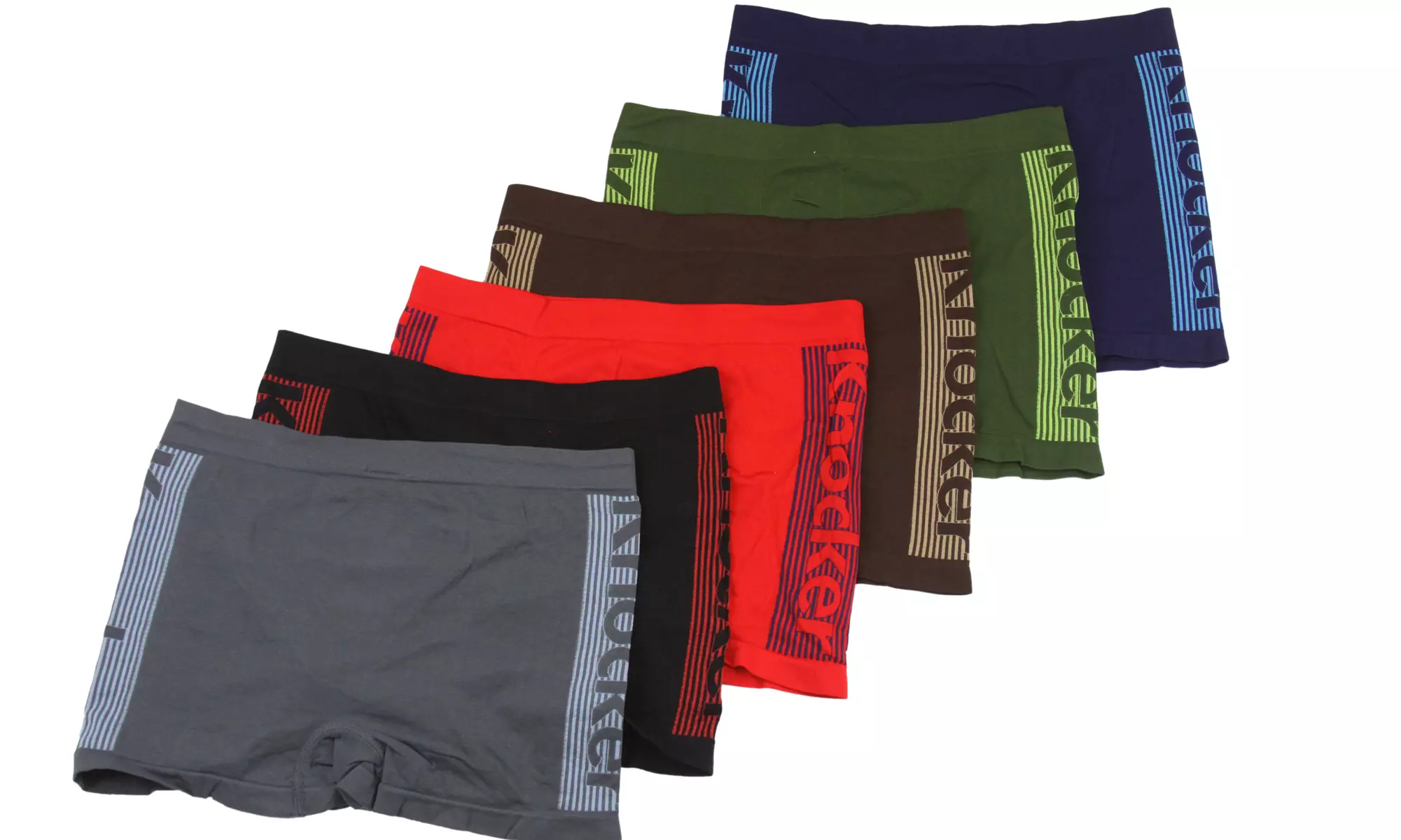 6-Pack of Men's Seamless Boxer Briefs - Second Medium