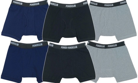 ToBeInStyle Men'sMulti-Pack Of Assorted Cotton Boxer Brief Shorts M 2 Pack 2 Pack: Black Grey