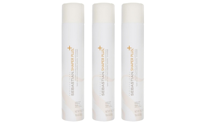 Image 3: Sebastian Shaper Hairspray 10.6oz - Set of 3 or Shaper Plus 10.6oz Set of 3