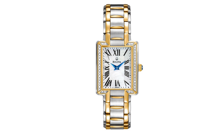 bulova women's watch rectangle