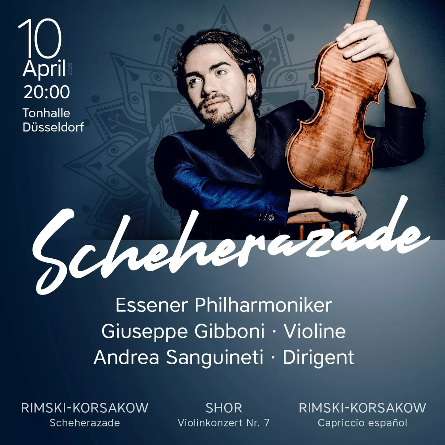 Ticket für das Konzert „Capriccio“ am 08.04. oder „Scheherazade“ am 10.04. in der Tonhalle (50% sparen) - Primary Image