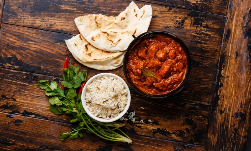 Image 8: Indian Dinner Feast with Wine and Dessert for 2, 4, or 6