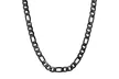 Men's Choice of Stainless Steel Figaro Necklace or Figaro Chain And Bracelet Set - Second Medium