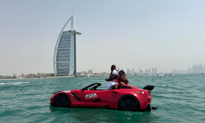 Image 1: Enjoy a 20/30/45/60 Min Ride on a High-Performance Jet Car in Dubai