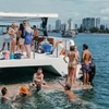 Image 1: 2.5 or 2-Hour Gold Coast Sunset Party Bar Cruise w/Optional Heated Spa