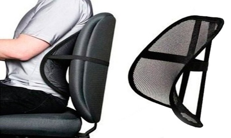 1 o 2 supporti lombari per sedie d'ufficio e sedili da auto Silvano