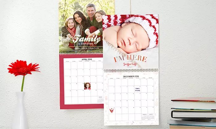 11"x8" or 12"x12" Custom Photo Calendars from Photobook America - Primary Image
