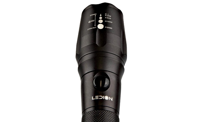 LEDion 1600 Lumen Cree XML T6 Tactical Flashlight | Groupon