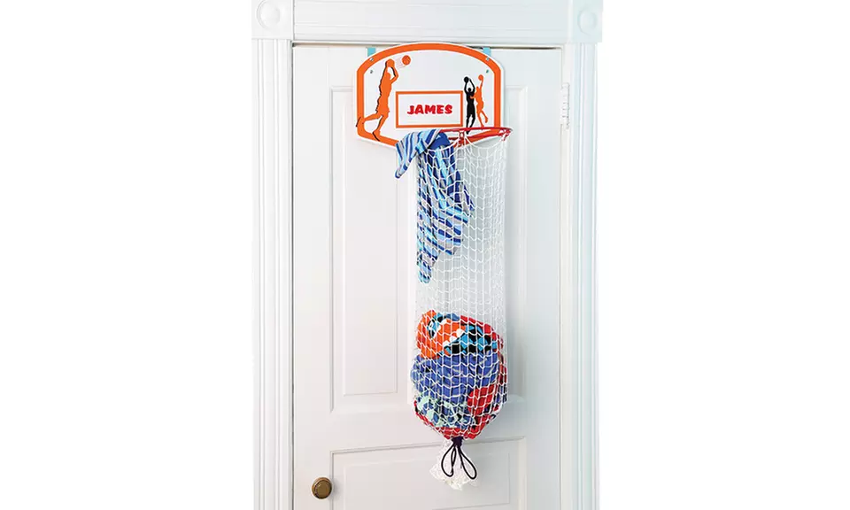 Over-the-Door Basketball Hamper and Storage - Primary Image