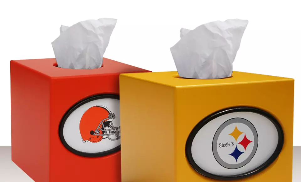 $18.99 for an NFL Tissue Box Cover ($24.99 List Price). Multiple Teams Available. Free Shipping and Returns. - Second Medium