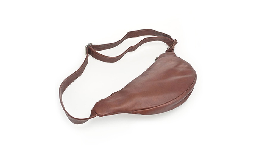 Image 3: Le Sac Italian Leather Shoulder Bag 