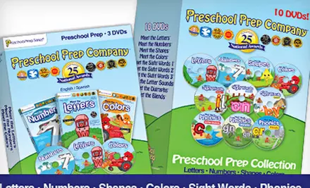 3 or 10 Preschool Prep DVDs (Up to 62% Off) - Primary Image