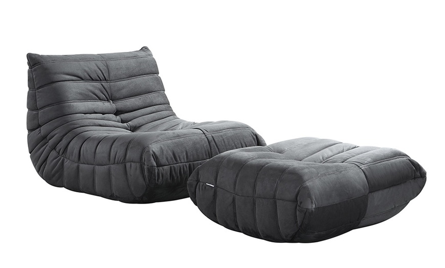 Image 5: Home Deluxe Relaxsessel mit Hocker