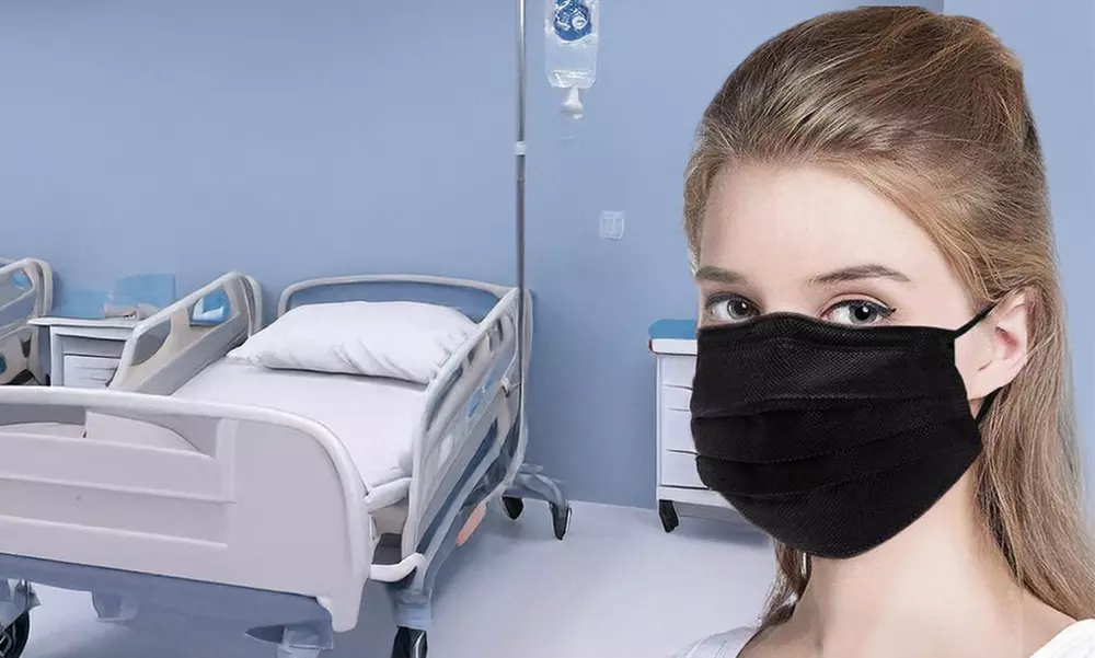 Non-Medical Disposable 3-Ply Black Face Masks (Multi-Packs Available)