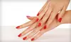 Spa or Shellac Manicure or Haircut with Color at Encounters Salon and Day Spa in Overland Park (Up to 67% Off)