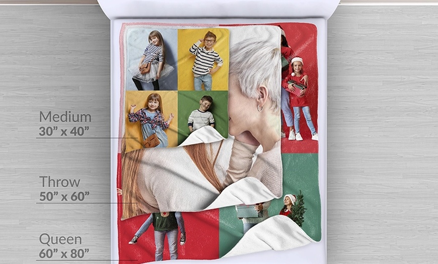 Image 3: XL or Jumbo Customized Photo Blankets – 2 Sizes & 2 Fabrics (Polar Fleece, Cozy Plush), Personalized with Photos & Text by Printerpix