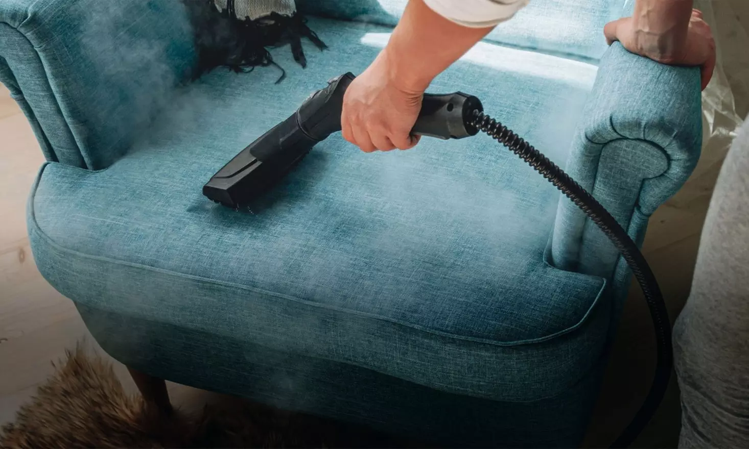 Revitalize a 3-, 5- or 7-Seat Sofa with Free Rug and Fabric Protection