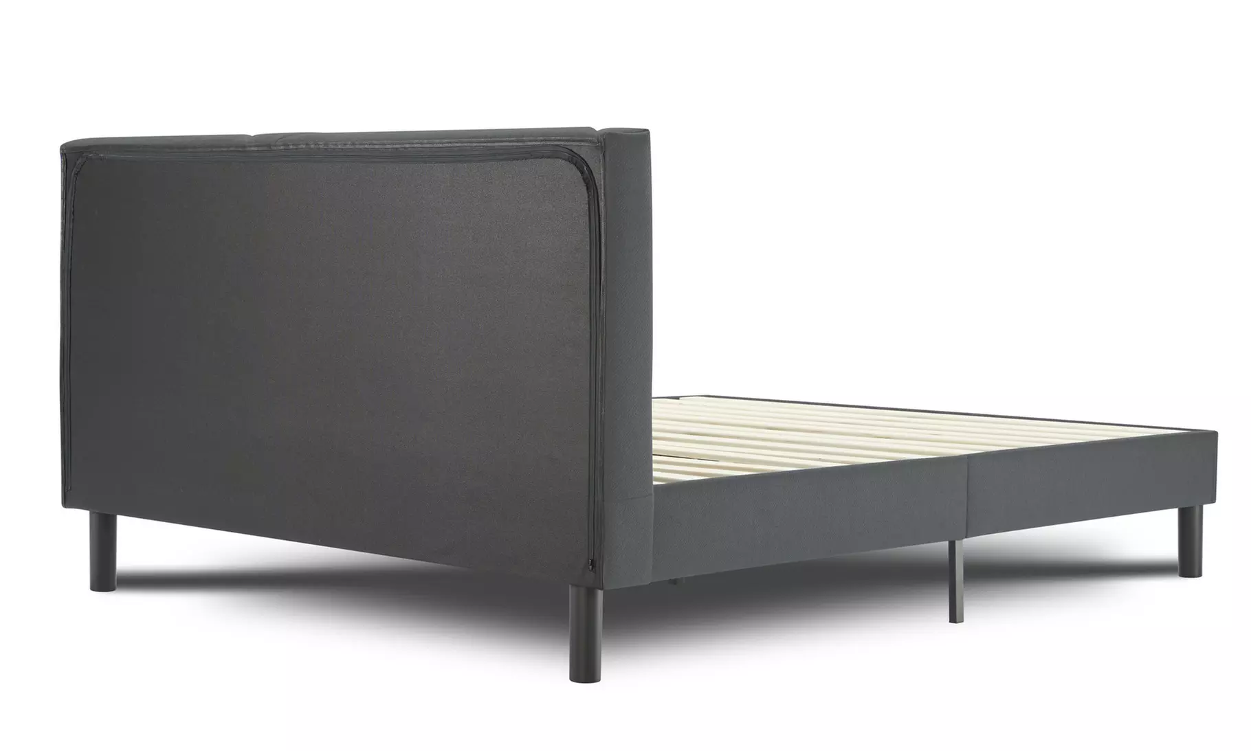 Lit design rembourré "Ric" avec rangement intelligent