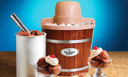 Nostalgia Wooden Ice Cream Maker | Groupon Goods