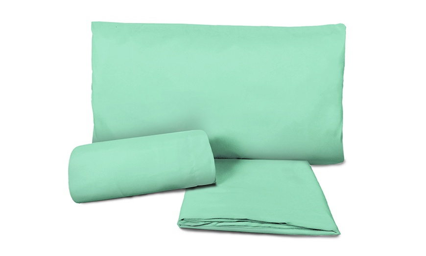 Image 24: Completo lenzuola in 100% microfibra Made in Italy