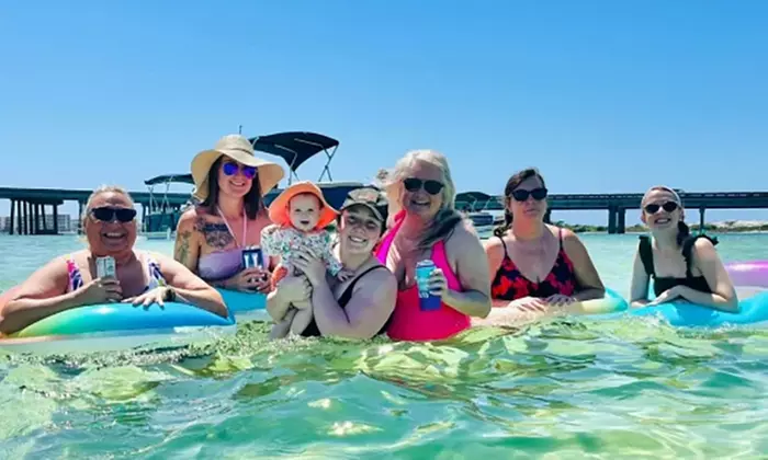 Exclusive charter to Crab Island for up to 13 guests 